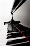 Closeup of Grand Piano Keys
