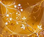 Floral abstract background. Vector illustration