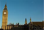 London Big ben with blue sky background in Westminster