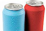 Two cans of soft drink