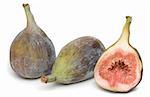 Fig. Image series of fresh vegetables and fruits on white background