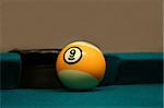 An image of a Nine Ball by side pocket