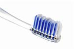 Clear toothbrush isolated on white background