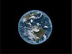 3d rendered illustration of our earth on a black background