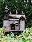 Old wooden bird box