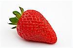 Strawberry. Macro shot on white background