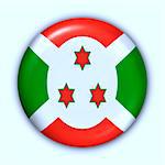 World Flag Button Series - Africa/Asia - Burundi (With Clipping Path)