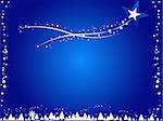 Sparkling stars and lights abstract vector illustration background