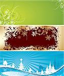 Christmas winter backgrounds, vector illustration
