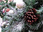 Christmas decoration with pine cone