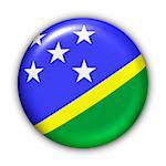 World Flag Button Series - Oceania - Solomon Islands (With Clipping Path)