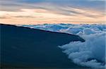 Far view over the clouds