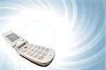 Modern clamshell cell phone