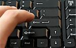 Close-up picture of a computer keyboard