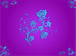 This is Vector illustration of purple floral background