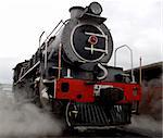 A steam locomotive still in daily use in South Africa