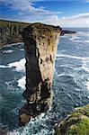 Yesnaby Castle sea stack on the Orkney coast