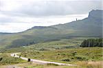 Two motorcyckles on the road, Scotland