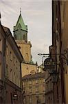City architecture in the old town of Lublin in Poland