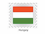 This is Vector illustration of stamp flag