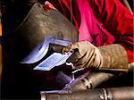 Welder in action.