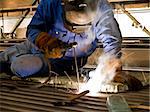 Welder in action.