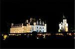 Chenonceau Castle, built at the bridge over Cher river