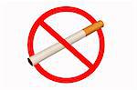 No Smoking on a white background