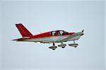 Light plane in flight, Palo Alto Airport, California