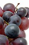 Close up of kyohou grapes in isolated white background