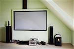 Modern house cinema in the new house