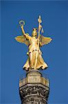 Goldene Statue, Siegessäule, Berlin, Deutschland