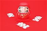 Traditionelle japanische Daruma Puppe