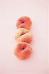 Close Up Of Three Donut Peaches