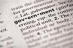 Selective focus on the word "government". Many more word photos in my portfolio...
