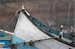 Boat on the winter coast