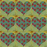 tiled/patterned hearts/valentine, excellent detail