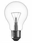 3d rendered illustration of a simple lightbulb