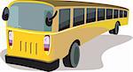 Illustration of a yellow transport bus