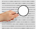 concept of searching for data, binary code is abstract