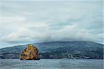 Big rocks in the coastline of Azores islands