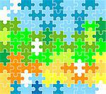 jigsaw puzzle pattern