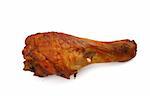 fried chicken leg on white background #2