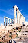 The Temple of Poseidon at Cape Sounion near Athens, Greece. c 440 BC.