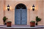 Portes de l'église de San Felipe de Neri, Albuquerque, Nouveau-Mexique, États-Unis