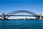 Sydney Harbour Bridge with view of  Sydney Opera House in Australia.