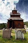A stavechurch - stavkirke - in Norway located at Torpo built in the 13th century.
