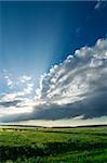 Prairie Lanscape with a vivid sky