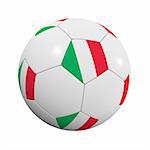 Italian Soccer Ball - very highly detailed Italian soccer ball