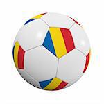 Romanian Soccer Ball - very highly detailed Romanian soccer ball
